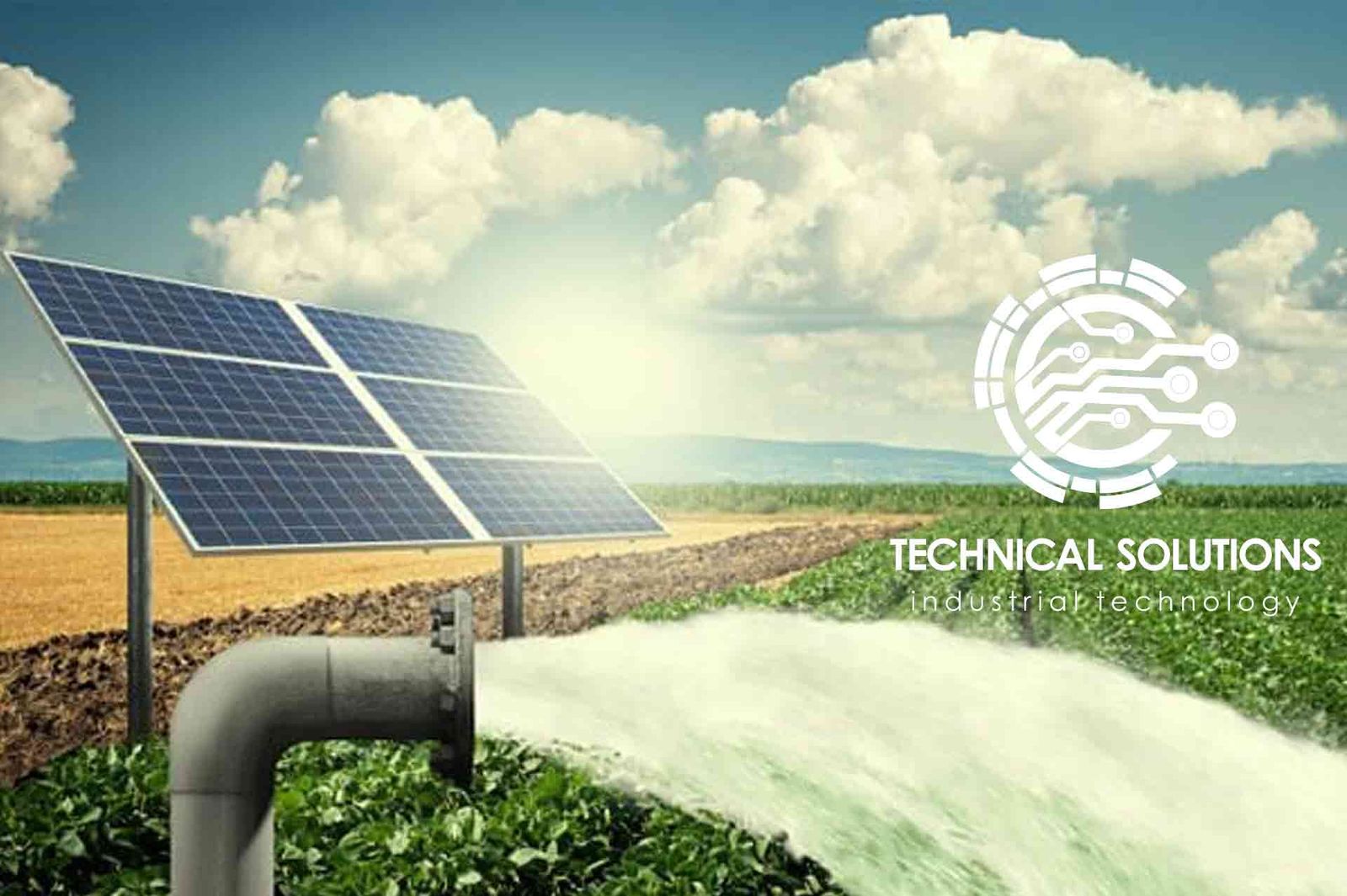 Solar pumping station